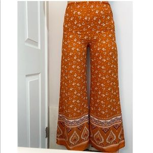 Floral Flare Pants